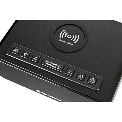 Roadstar CLR-700QI Black Radio Alarm Clock