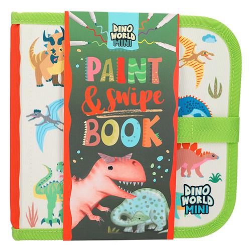 Coloring book in the Dino World Paint & Swipe Book