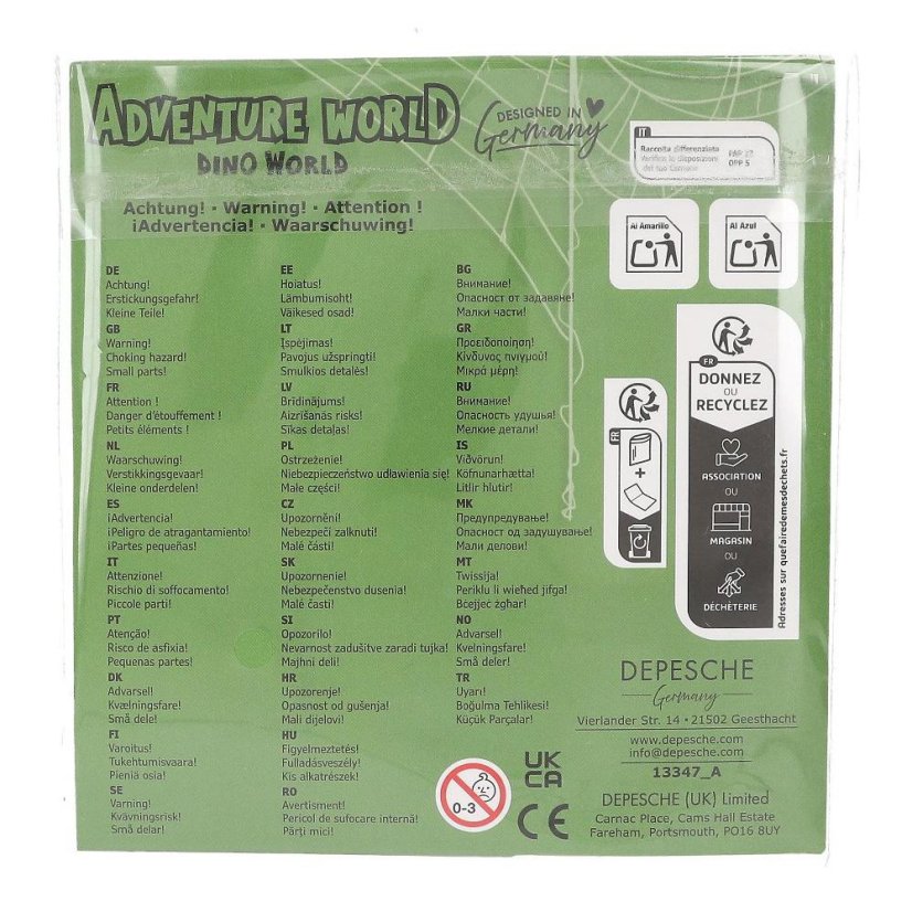Dino World glow-in-the-dark spider set