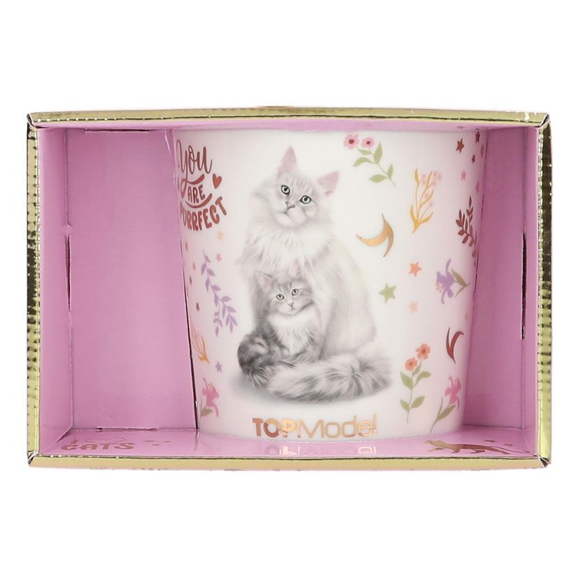 Porcelánový hrnček s potlačou Top Model Blooming Kitty