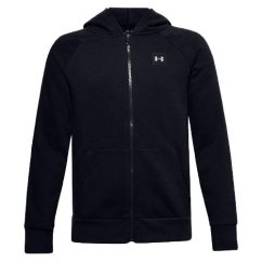 UA RIVAL FLEECE FZ HOODIE-BLK