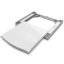 Universal spacer between washing machine and dryer with pull-out shelf Meliconi Torre Dry 656133 white