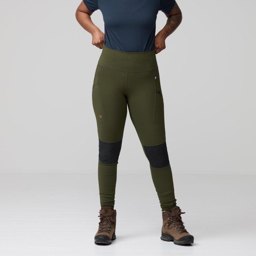 Dámské legíny Fjällräven Abisko Trekking Tights HD W - Kolor: Czarny, Rozmiar: S
