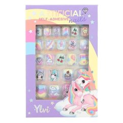 Sada samolepicích umělých nehtů Ylvi, Unicorns & Stars