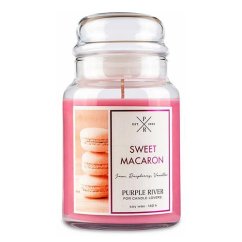Svíčka Purple River velká, Sweet Macaron