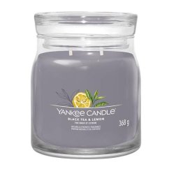 Yankee candle Signature Kerze mittelgroß, Black Tea & Lemon