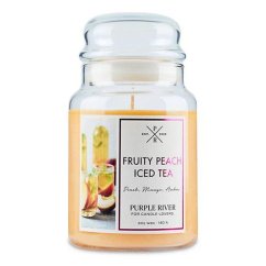 Svíčka Purple River velká, Fruity Peach Iced Tea