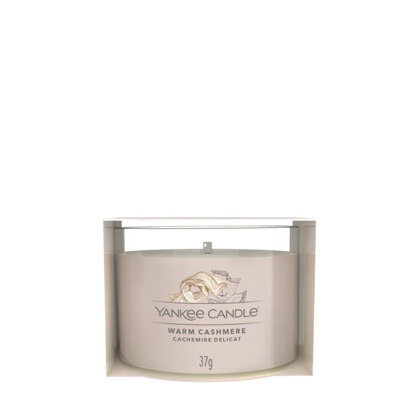 Yankee candle votív gyertya üvegben, Warm Cashmere
