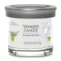 Svíčka Yankee Candle Signature Tumbler malá, Clean Cotton