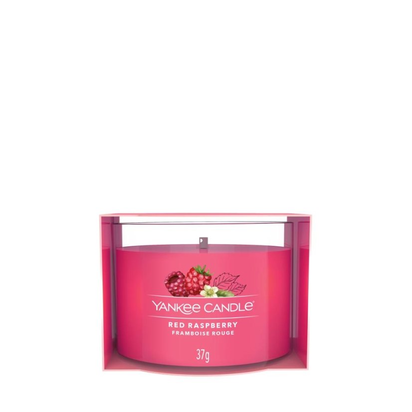 Świeczka Yankee candle w szklanym pojemniku, Red Raspberry