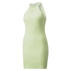 Sukienka damska Puma Classics Ribbed Sleeveless Dress Pistachio Green