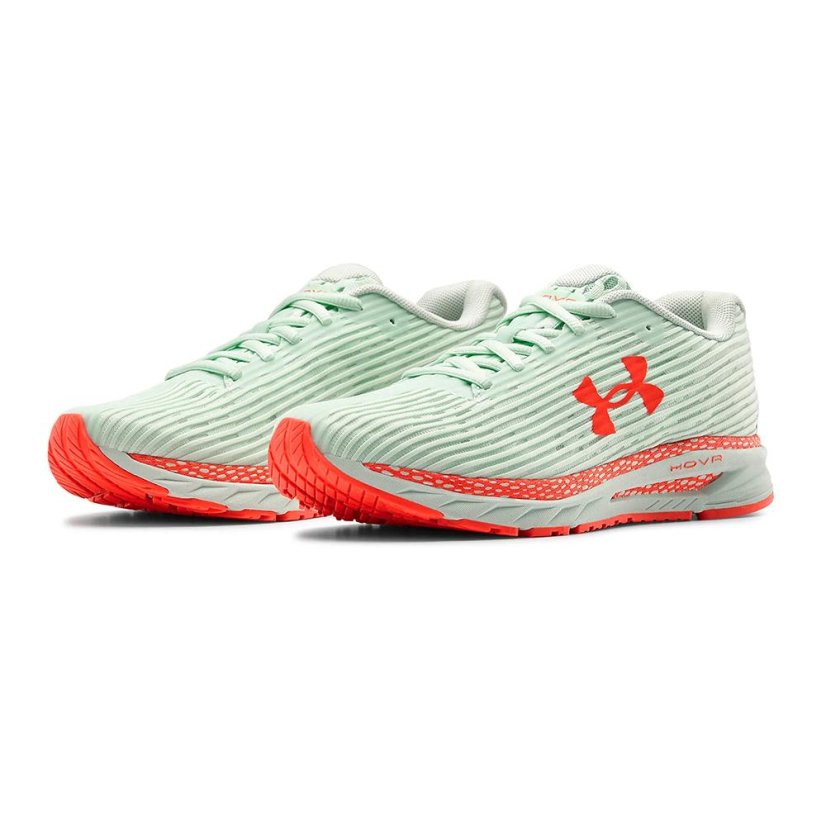 Laufschuhe Under Armour Hovr Velociti 3 W - Farbe: Orange/Grün, Größe: 37.5