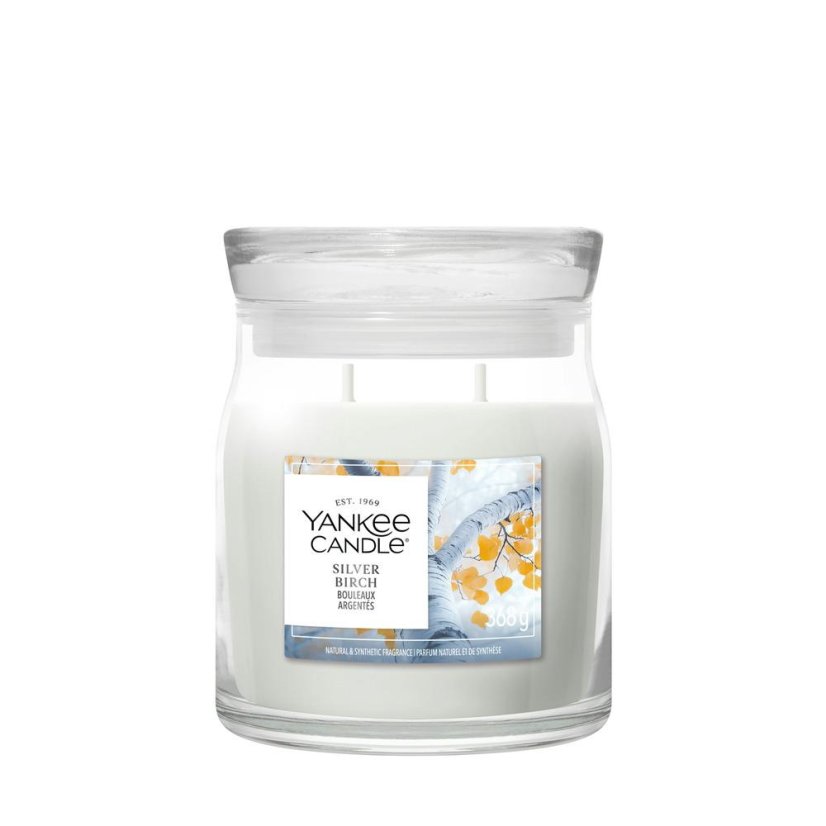 Yankee candle Signature Medium Candle, Silver Birch