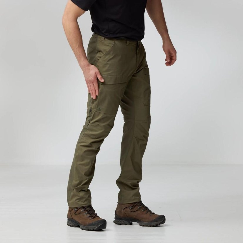 Pánské kalhoty Fjällräven Abisko Hybrid Trail Trs M - Kolor: Czarny, Rozmiar: 52/R