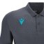 Macron Rap Polo Shirt - Color: Gray/light blue, Size: M