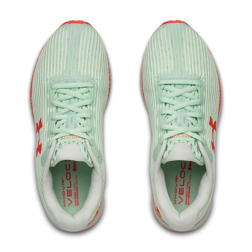 Laufschuhe Under Armour Hovr Velociti 3 W - Farbe: Orange/Grün, Größe: 37.5