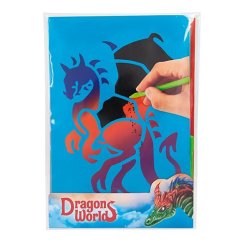 Škrabací obrázky Dino World