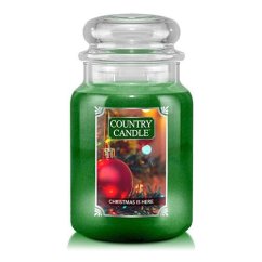 Country Candle large candle, Christmas is Here