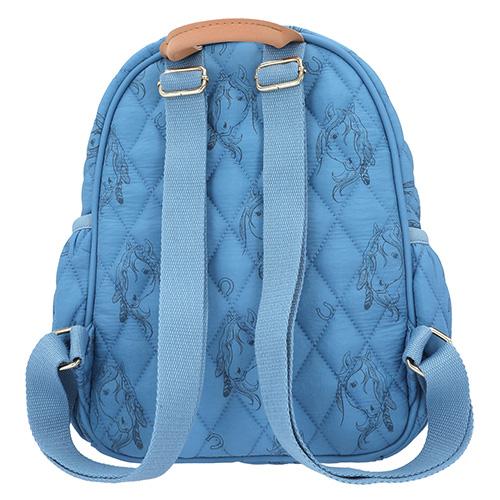 Miss Melody backpack, horse print, blue