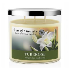 Five Elements Tuberose scented candle