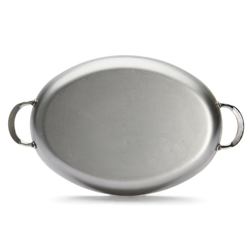 De Buyer MINERAL B 5651.36 oval steel pan, 36 cm