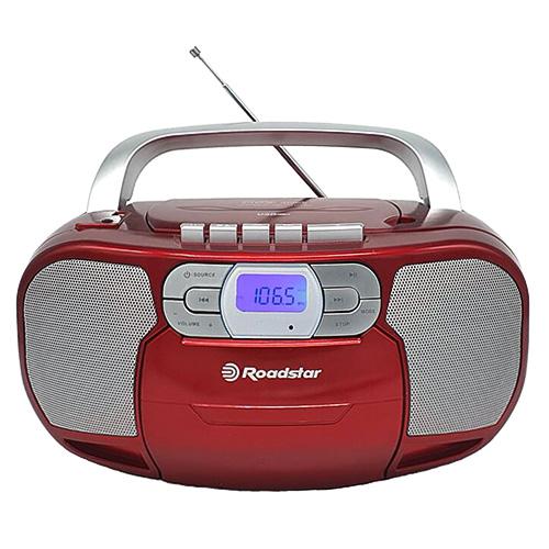 Roadstar RCR-4635UMPRD red radio cassette player