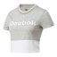 Dámske tričko Reebok Te Linear Logo Crop - Farba: Sivá, Veľkosť: S
