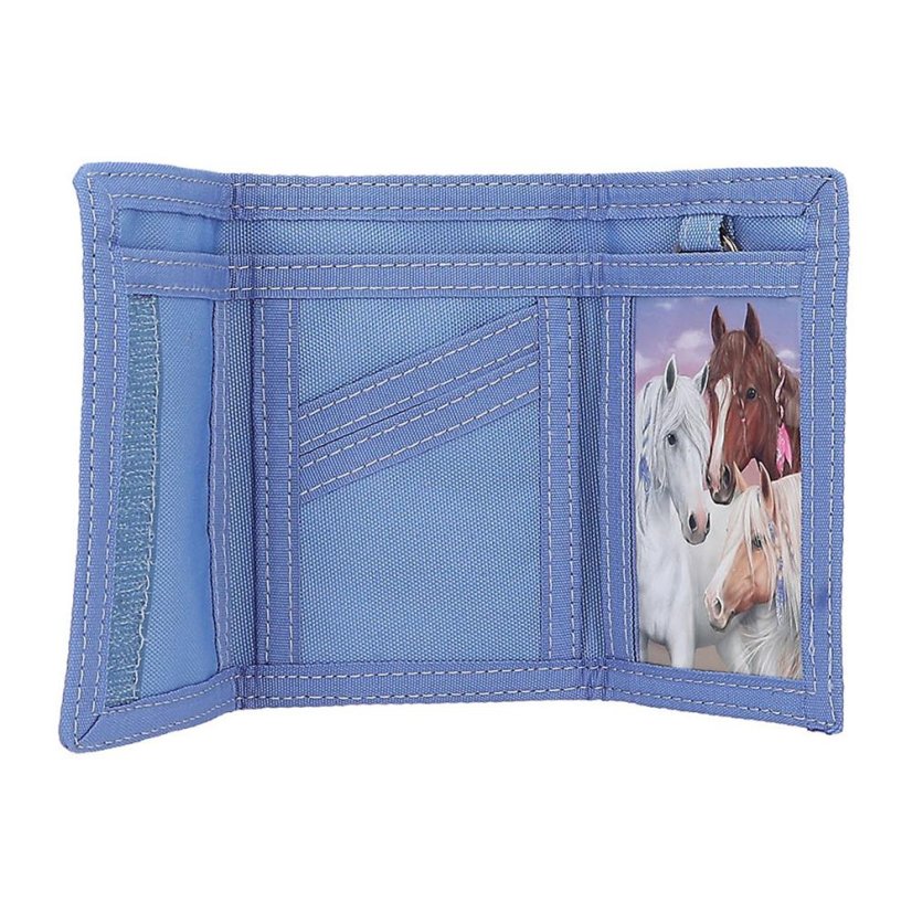 Miss Melody Children’s Velcro Wallet, Brown Horse