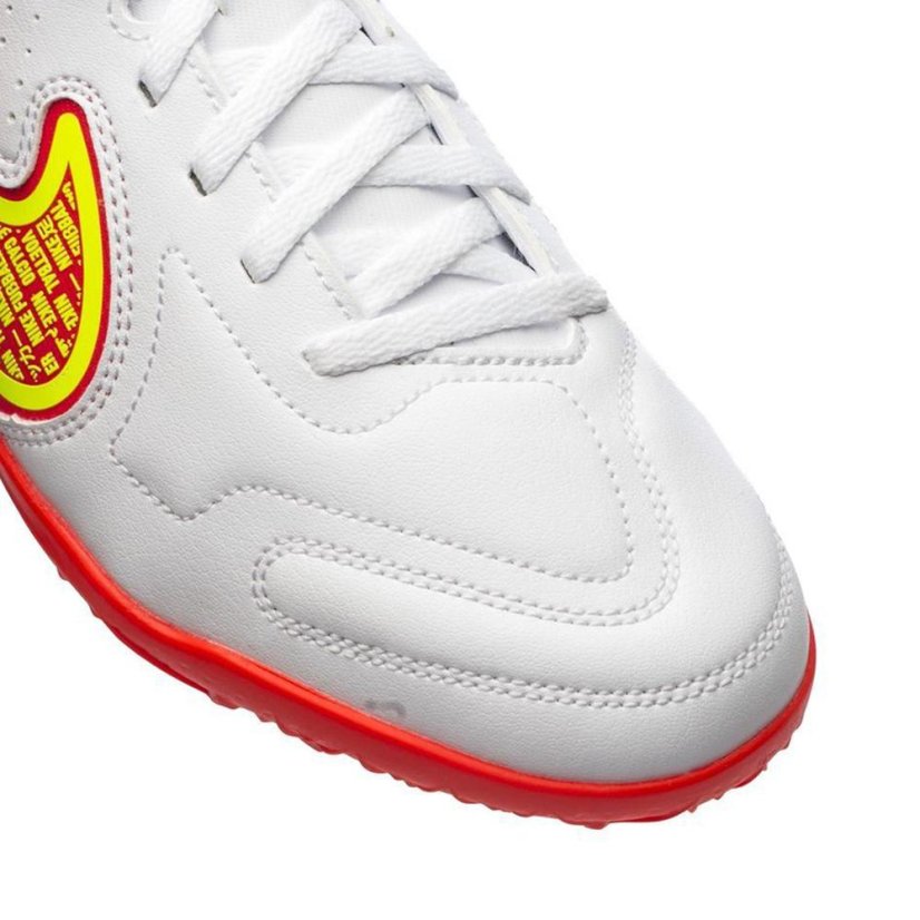 Dětské kopačky Nike Tiempo Legend 9 Club TF - Barva: Bílá/červená, Velikost: 35.5