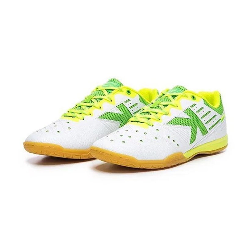Sálová obuv Kelme Feline 6.0 - Barva: Bílá/zelená, Velikost: 38