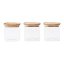 Set mit 3 Glasbehältern Pebbly PKV-015, 800 ml