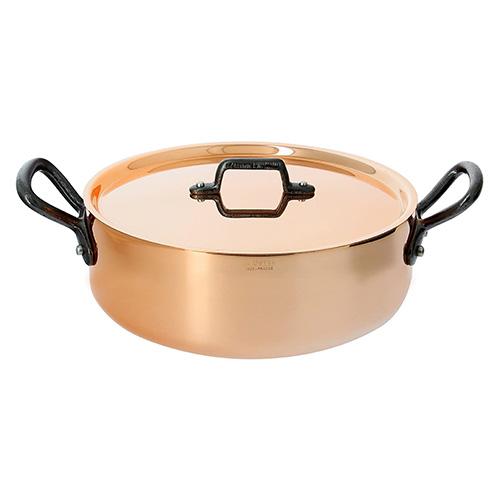 Pot with lid de Buyer Inocuivre 6461.24, 24 cm