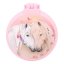 Miss Melody folding comb, two horses, pink