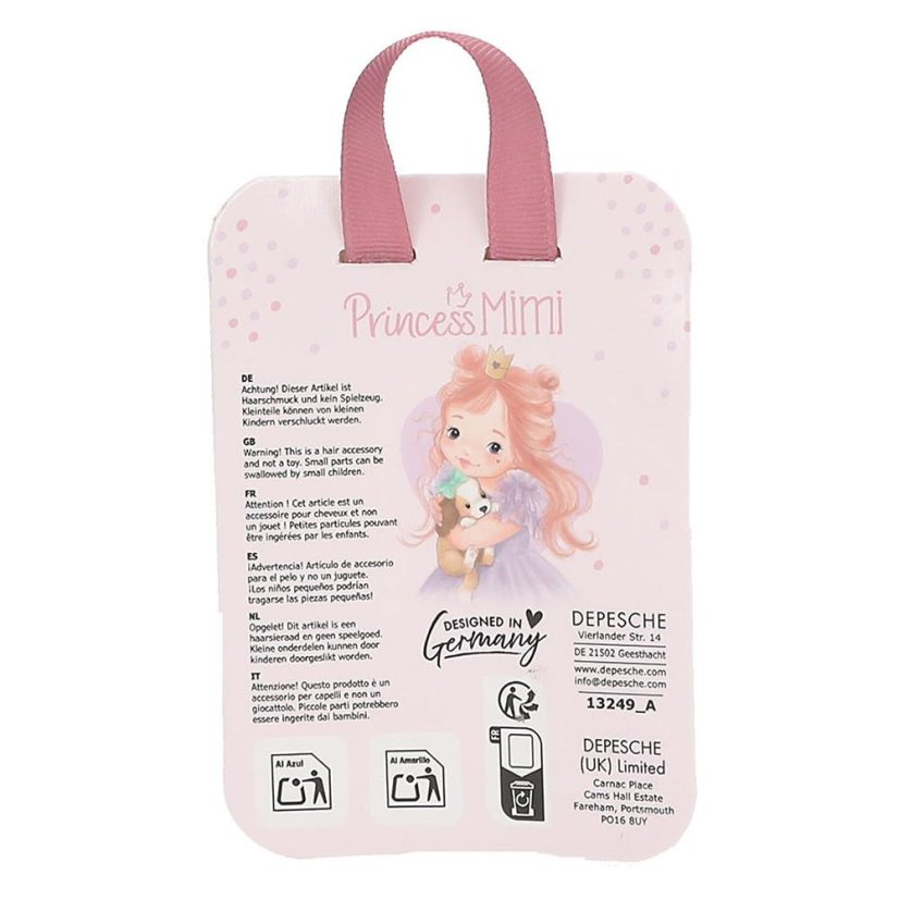 Haarspangen mit Glitzer Princess Mimi Schleifen