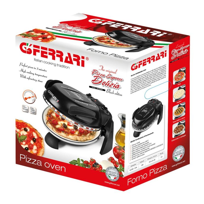 G3ferrari Delizia G1000610 Black Pizza Oven