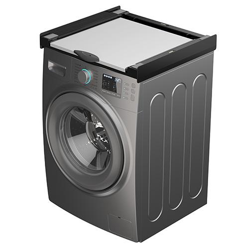 Universal adapter between the handle and the dryer with a wooden shelf Meliconi Torre DARK 656128 black