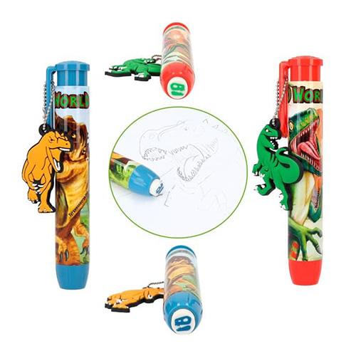 Ausziehbarer Gummiband mit Anhänger Dino World Velociraptor