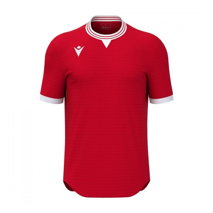 Macron Elves Jersey - Color: Red/white, Size: L