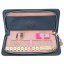 Single-layer pencil case with Top Model dark blue accessories