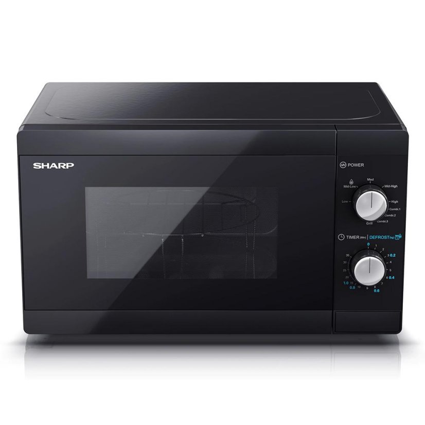 Mikrowelle SHARP YC-MG01E-B schwarz
