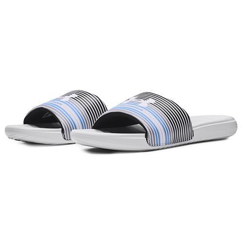 Under Armour UA M Ansa Graphic Men's Slippers - Color: Gray, Size: 47.5