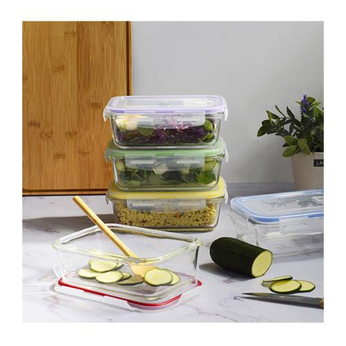 Set mit 5 Glasbehältern Pebbly PKV-5SRB, 850 ml