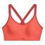 Dámská podprsenka Under Armour UA Infinity Mid Covered - Barva: Oranžová, Velikost: XS