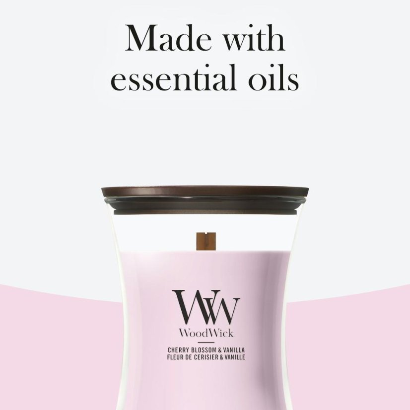 WoodWick Medium Candle, Cherry Blossom & Vanilla