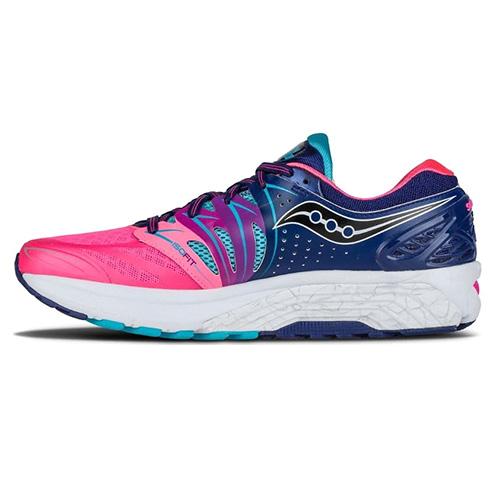 Saucony Hurricane Iso 2 Damen-Laufschuhe - Farbe: Blau/Rosa, Größe: 37