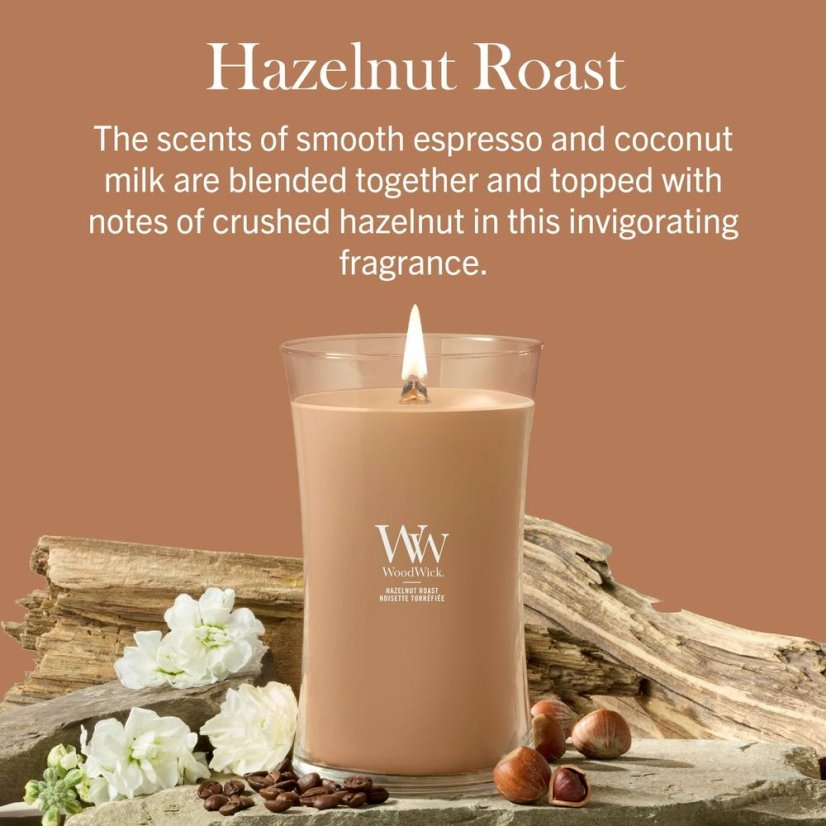WoodWick Large Candle, Hazelnut Roast