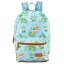 Plecak Target Free Time Floral Blue Flamingo 21961