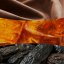 WoodWick-Kerze im Schiffchen, Saffron Smoke
