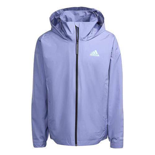 Pánská bunda Adidas Traveer Rain.Rdy J - Barva: Modrá, Velikost: S