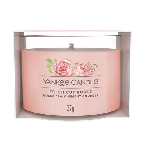 Yankee candle votive candle in glass, Fresh Cut Roses